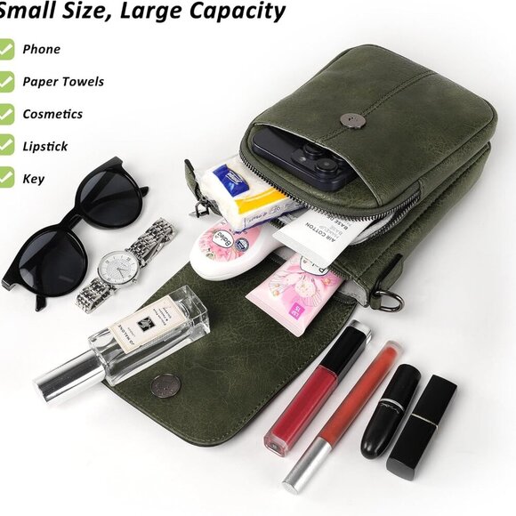 Small Crossbody Bags for Women, Small Purses for Women with Card Slots Phone Pur - Picture 4 of 6